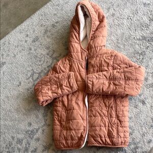Rip Curl Quilted Hooded Jacket in Rust